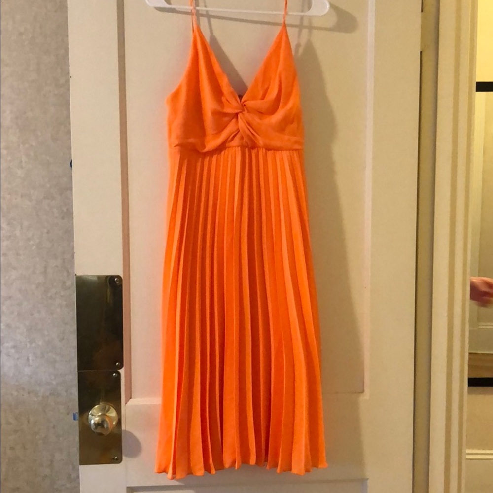 ASOS orange cocktail dress